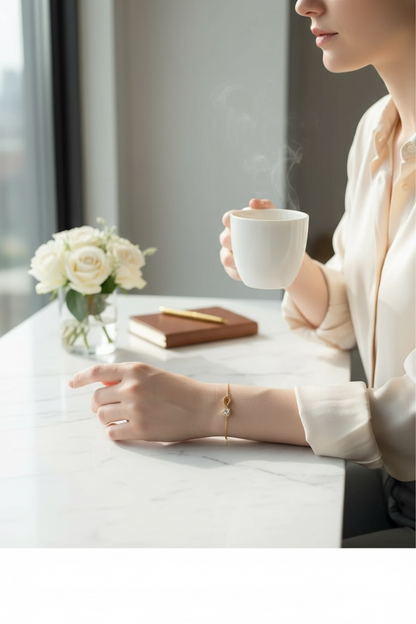 Pulsera Eterna Moissanita | Plata 925 GRA Certificada