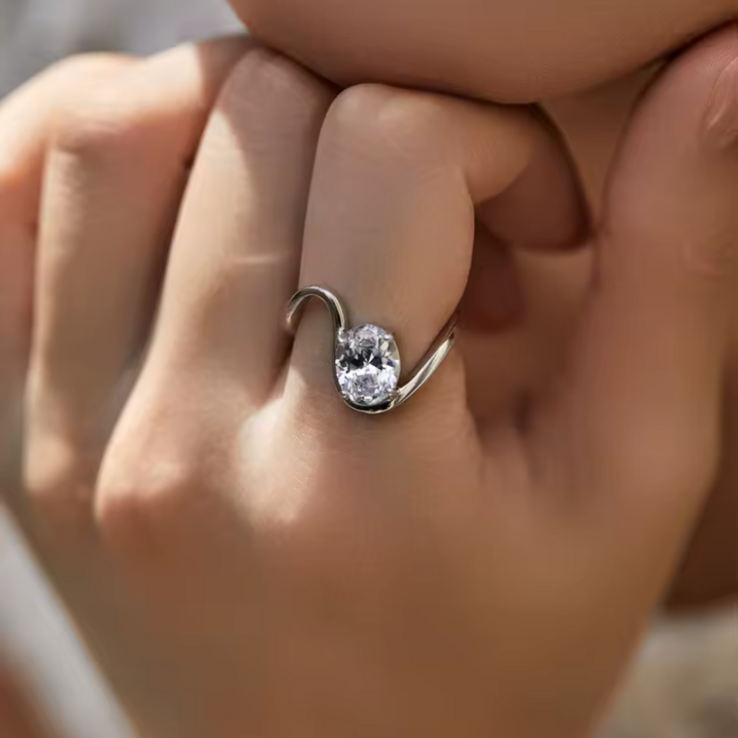 Anillo Colección Irregular con Circonio | Plata 925