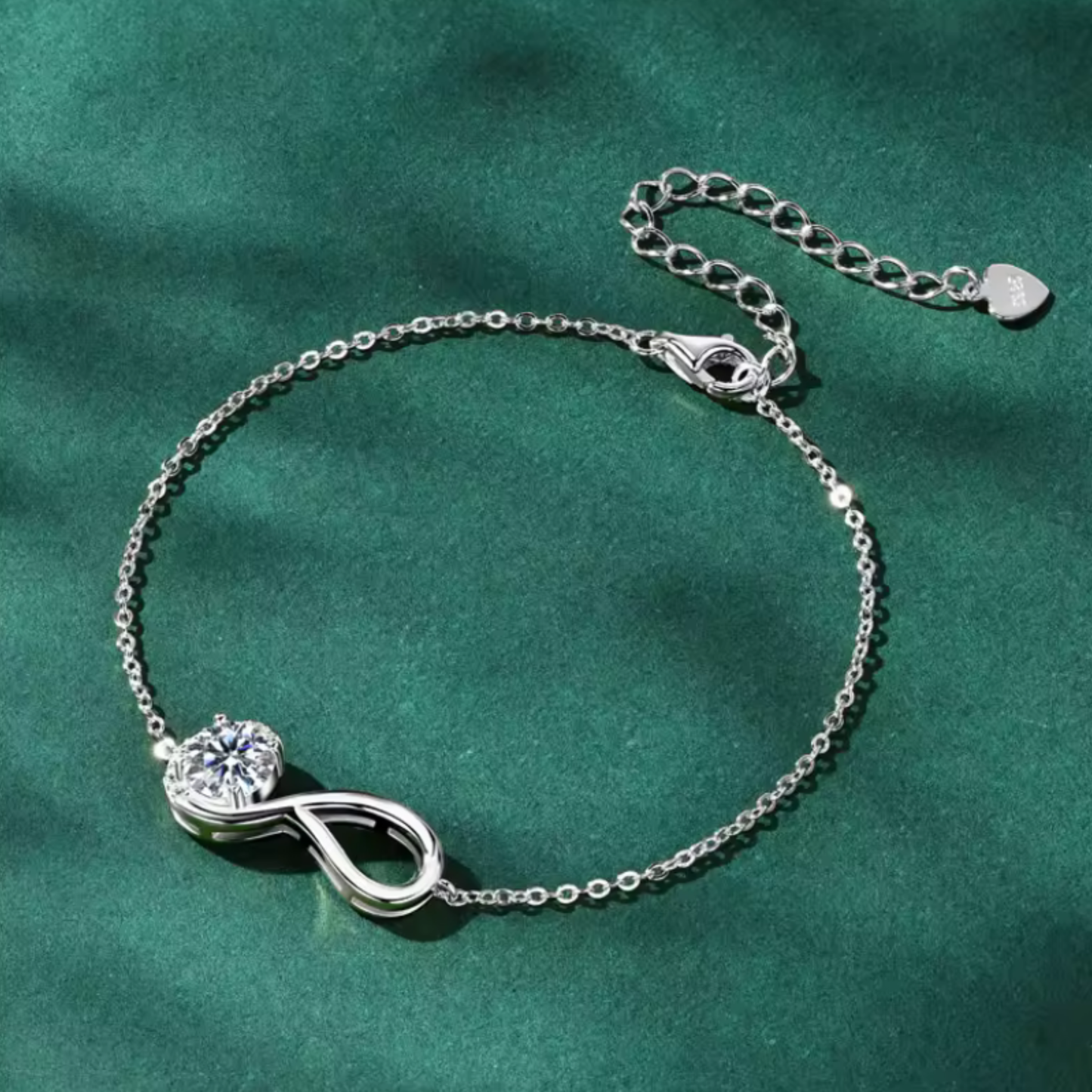 Pulsera Eterna Moissanita | Plata 925 GRA Certificada