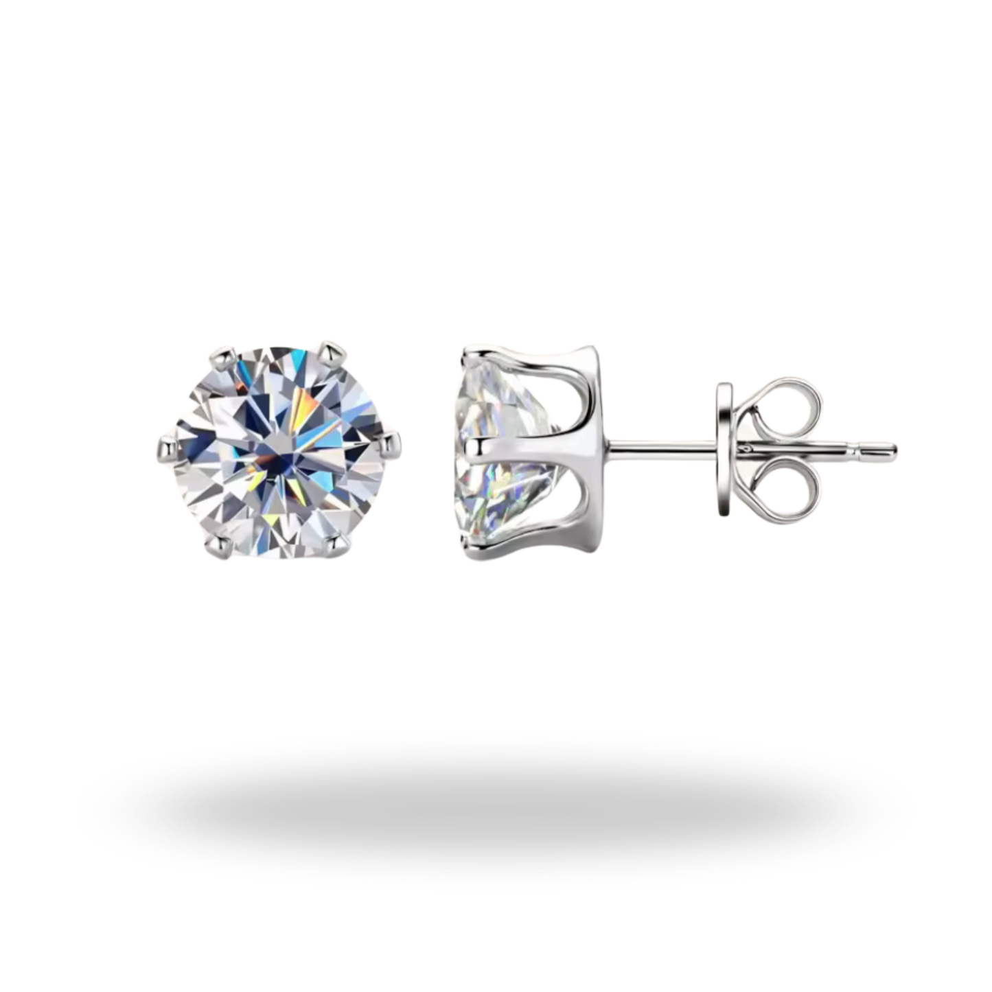 Pendientes Moissanita 18K | Brillo Eterno Unisex