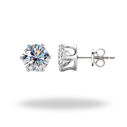 Pendientes Moissanita 18K | Brillo Eterno Unisex