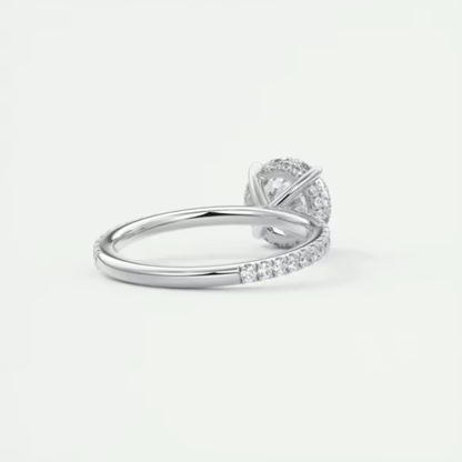 Anillo de compromiso “Eterna Luz” | Plata de Ley 925 con Moissanita Premium de 2 Ct