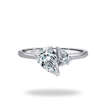 Anillo Colección Irregular con Circonio | Plata 925