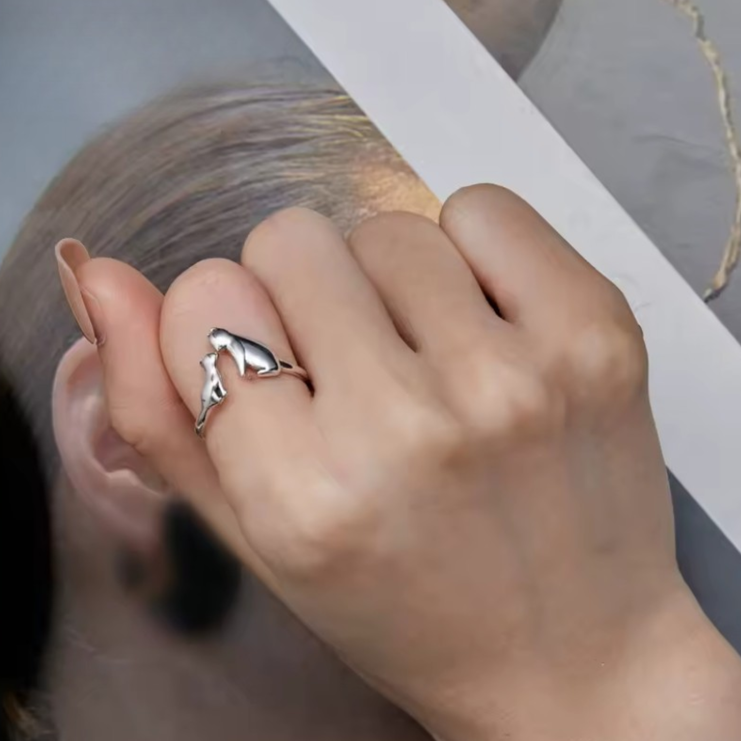 Anillo Animal Lovers Plata 925 | Amor que deja huella