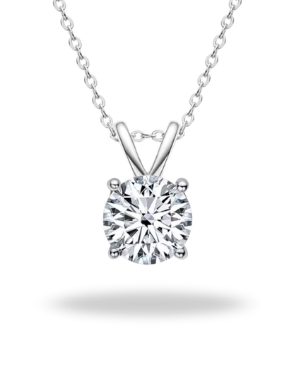 Collar “Eterno Brillo” de Moissanita — Plata 925 y Oro 18K | Certificado GRA