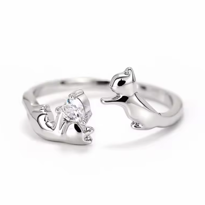 Anillo Animal Lovers Plata 925 | Amor que deja huella