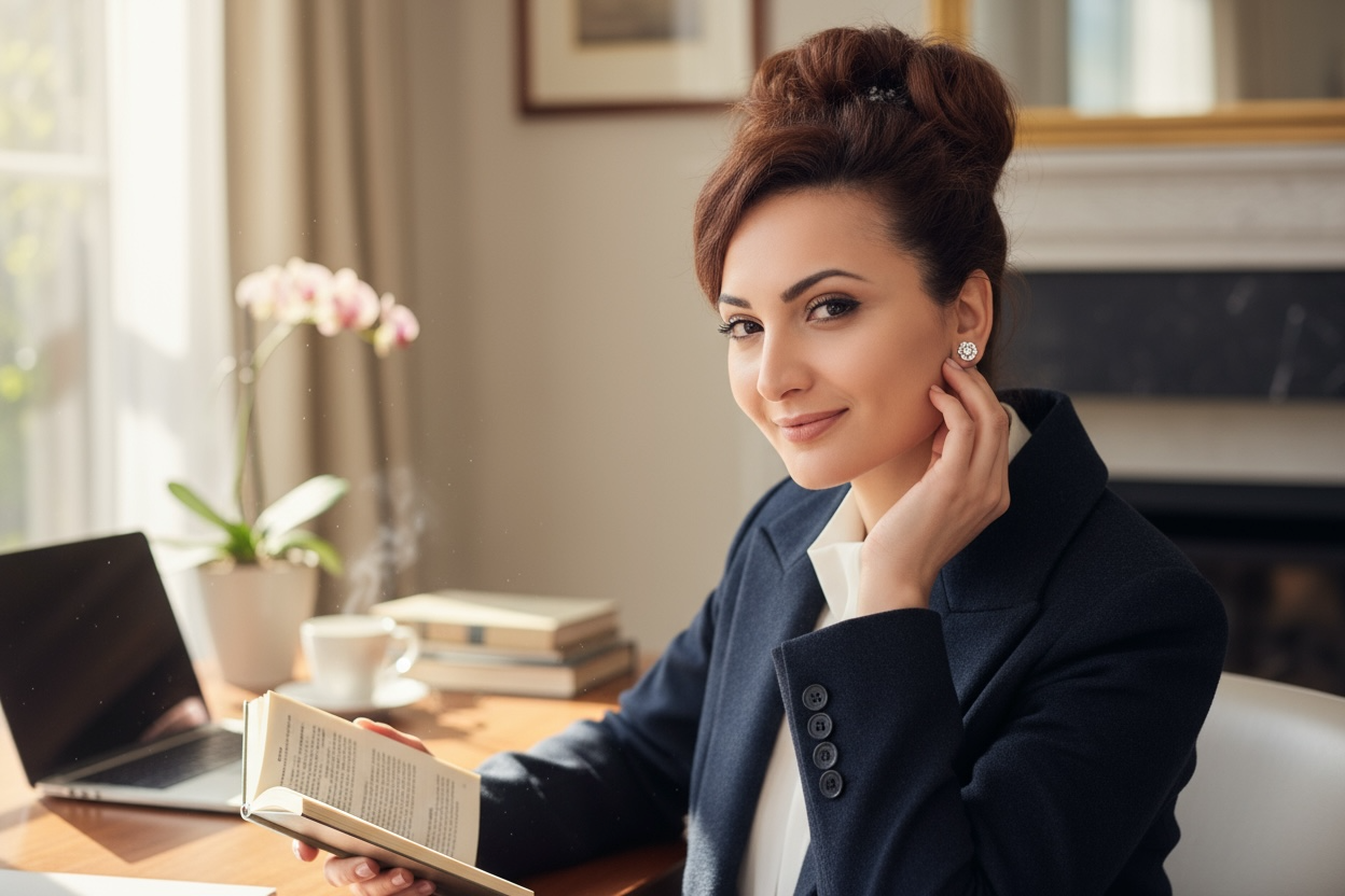 Pendientes Flor de Moissanita | Elegancia en Rosa