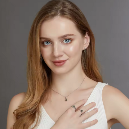 Collar de Ágata Musgo en Plata 925 – Elegancia natural