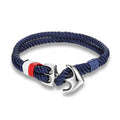 Pulsera "Anchor Connection" – Edición Navy & Silver