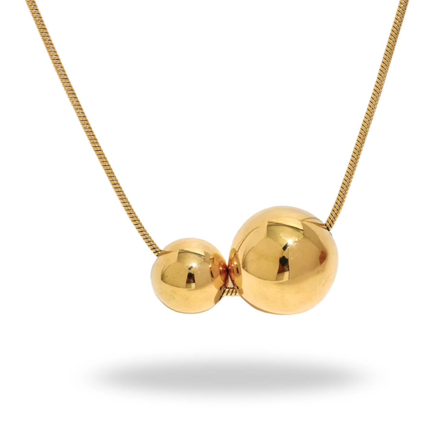 Collar Esferas Doradas – Minimalismo con brillo eterno ✨