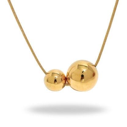 Collar Esferas Doradas – Minimalismo con brillo eterno ✨
