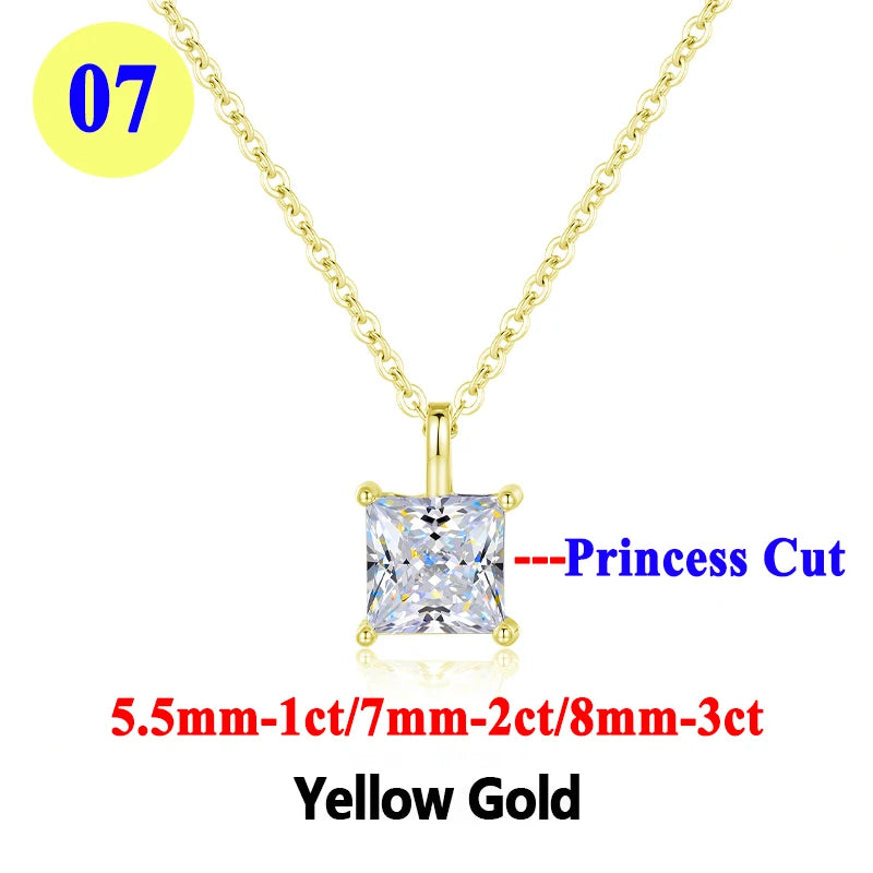 Collar "Destello Real" – Moissanita 1ct & Oro 18K (Pureza Certificada)