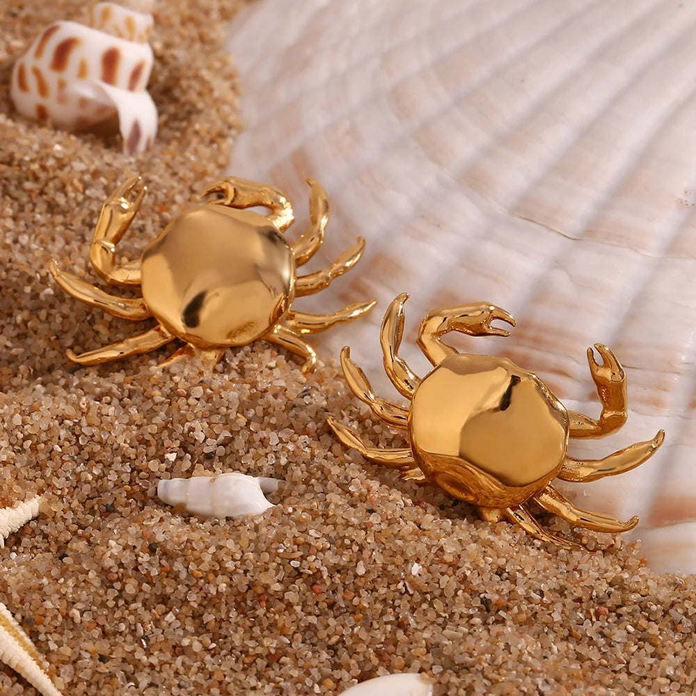 Pendientes "Crab Chic" – Edición Summer Ocean
