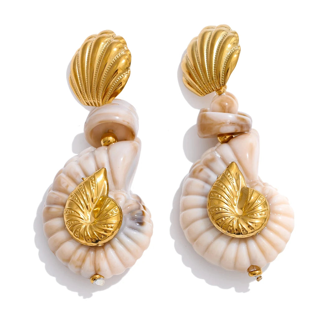 Pendientes Shell Muse: El Alma del Mediterráneo