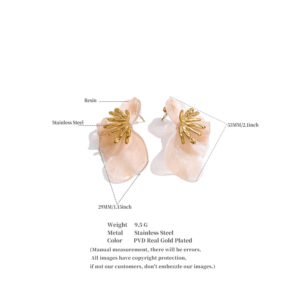 Pendientes Petal Bloom: Elegancia Escultural