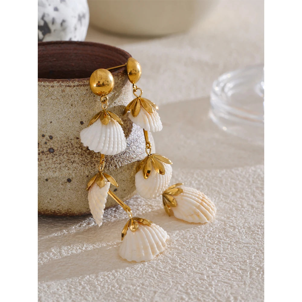 Pendientes Shell Muse: El Alma del Mediterráneo