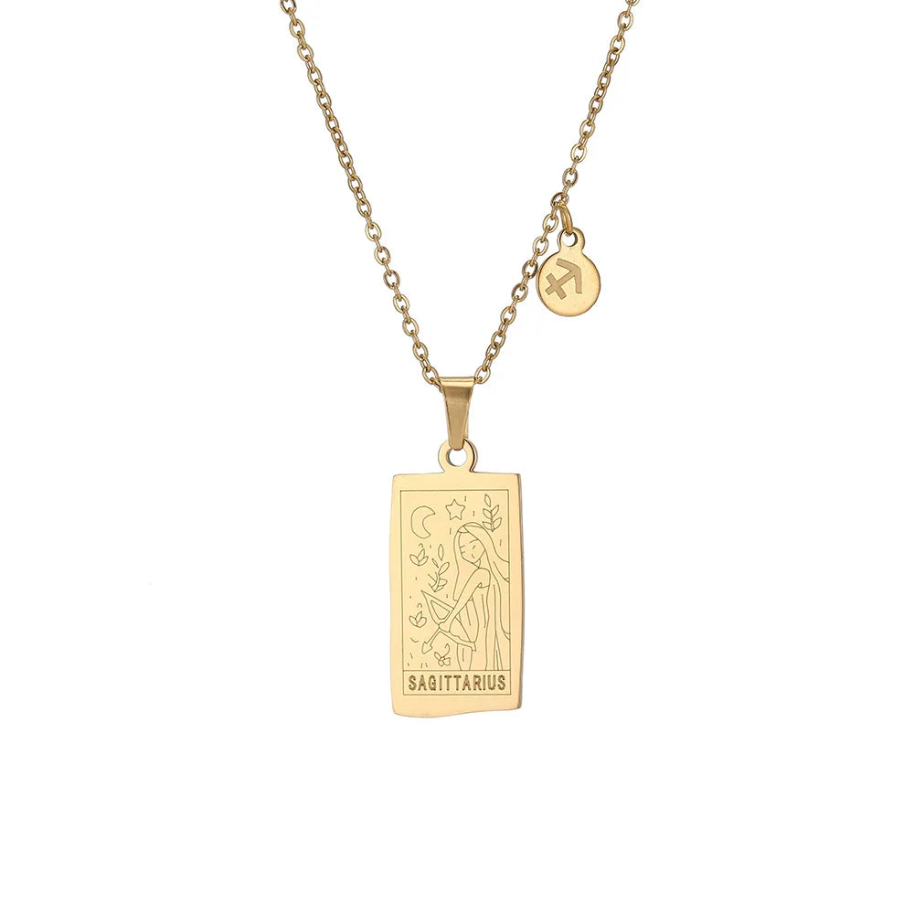 Collar Zodiac Sign: Tu Esencia en Acero