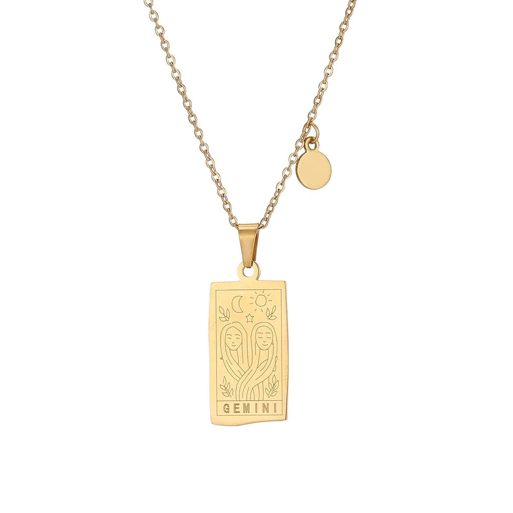 Collar Zodiac Sign: Tu Esencia en Acero