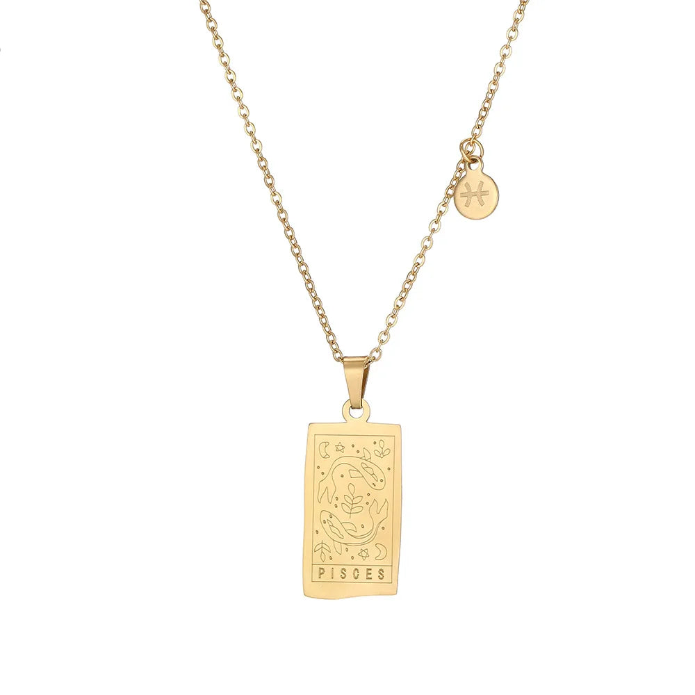 Collar Zodiac Sign: Tu Esencia en Acero