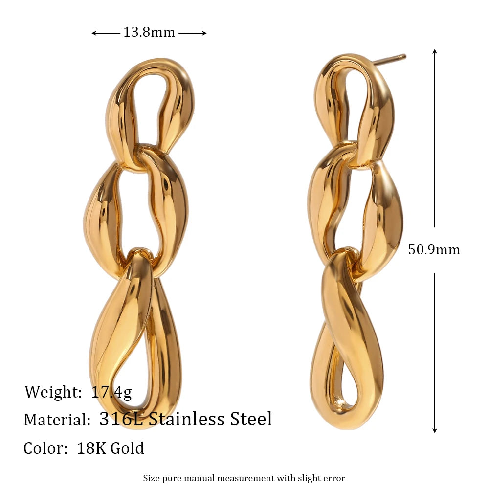 Pendientes Duo Gaia: Esculturas en Cascada