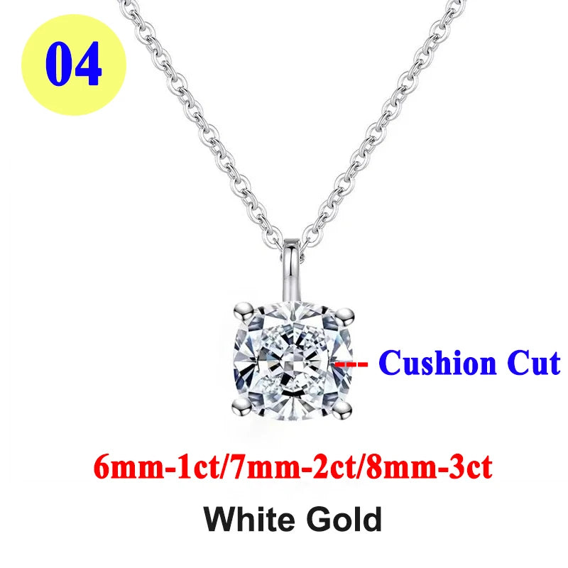 Collar "Destello Real" – Moissanita 1ct & Oro 18K (Pureza Certificada)