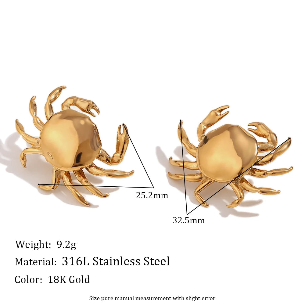 Pendientes "Crab Chic" – Edición Summer Ocean