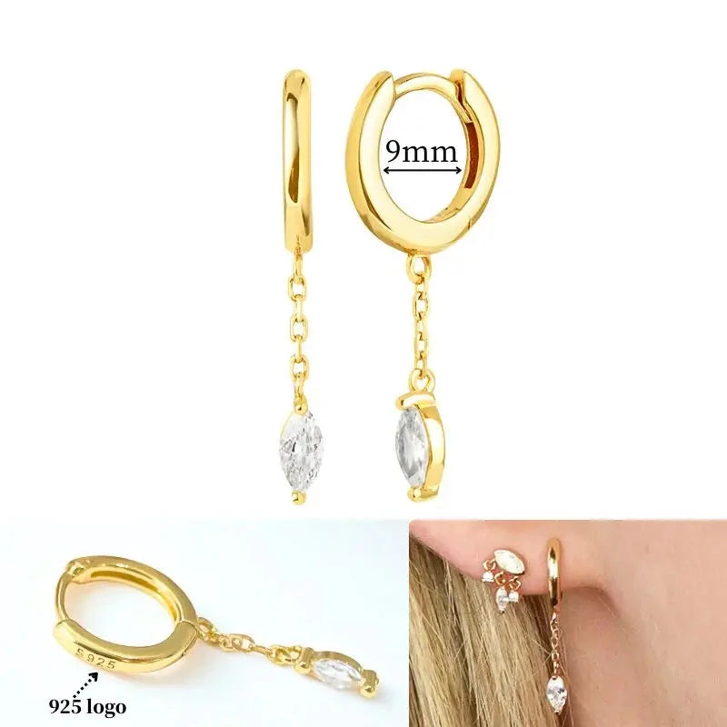 Pendientes "Glow Drop" Gold