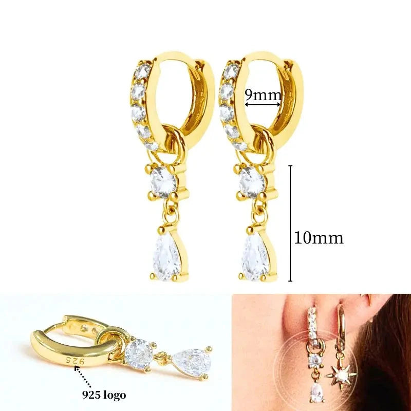 Pendientes "Glow Drop" Gold
