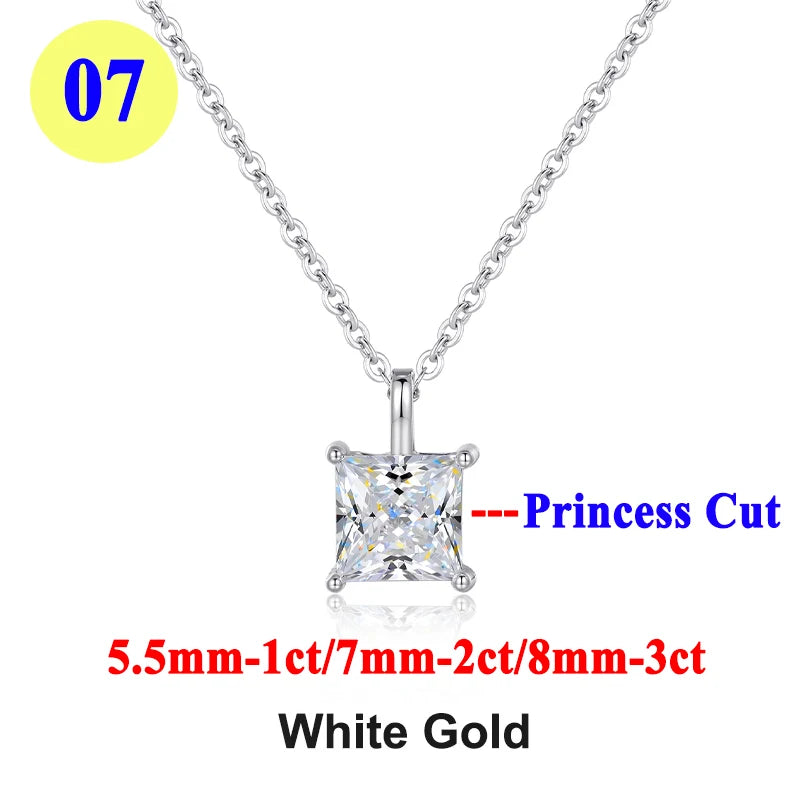Collar "Destello Real" – Moissanita 1ct & Oro 18K (Pureza Certificada)