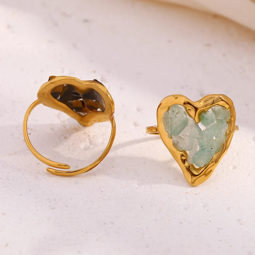 Anillo Aura Heart: La Fuerza de la Tierra