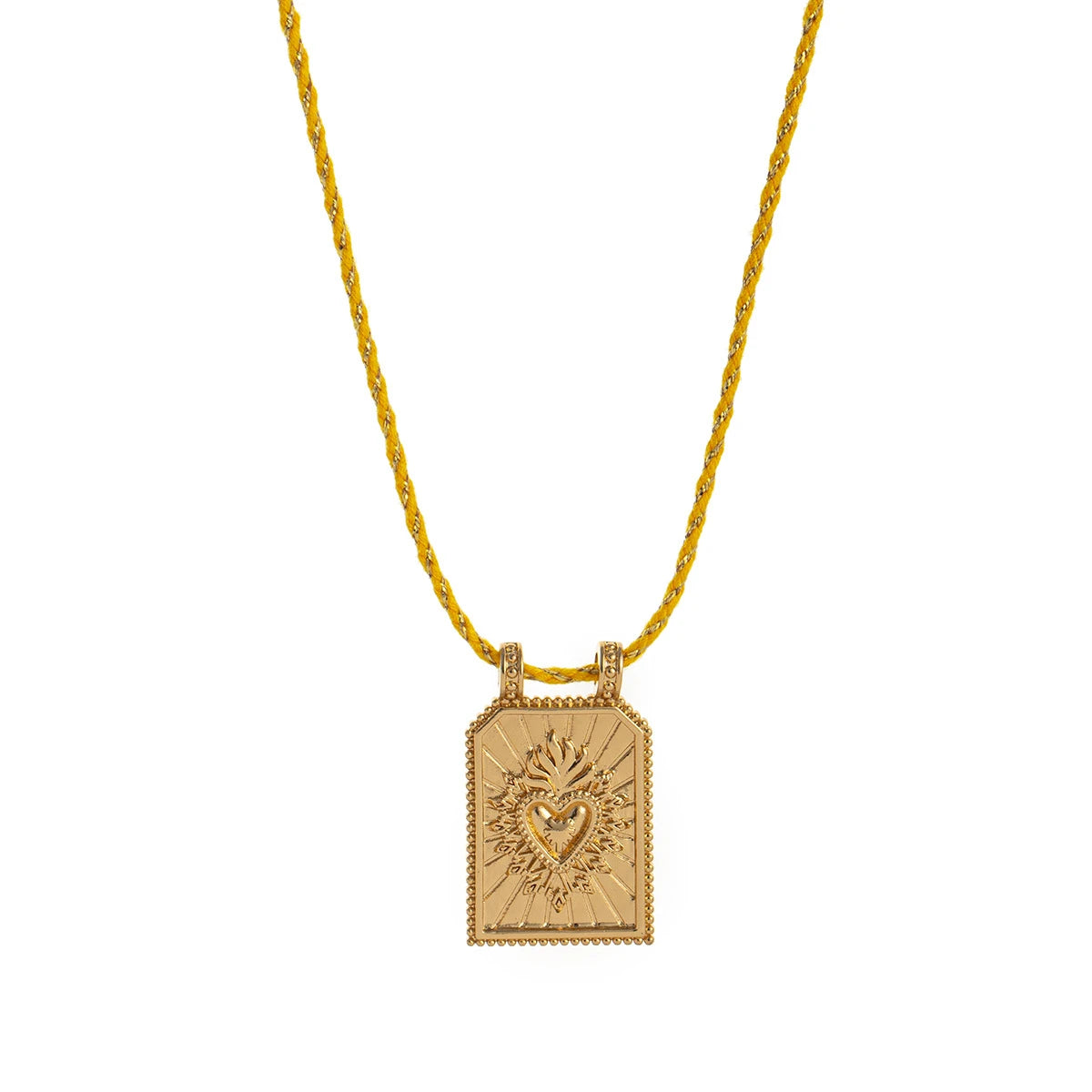 Collar "Sacred Tarot" – Medallón Esmaltado & Borde Labrado