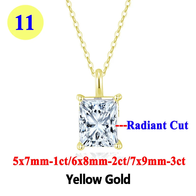 Collar "Destello Real" – Moissanita 1ct & Oro 18K (Pureza Certificada)