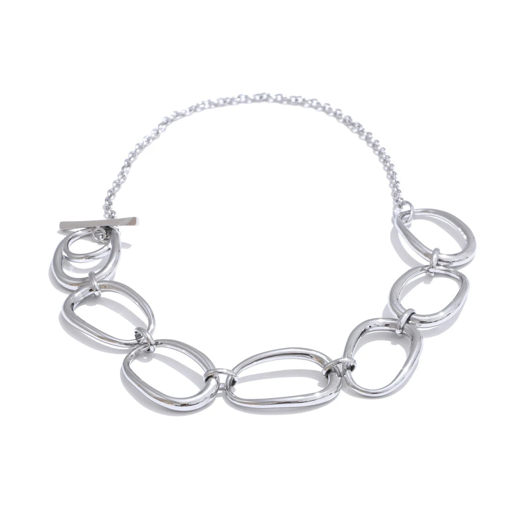 Collar Selene: Textura de Luna y Oro