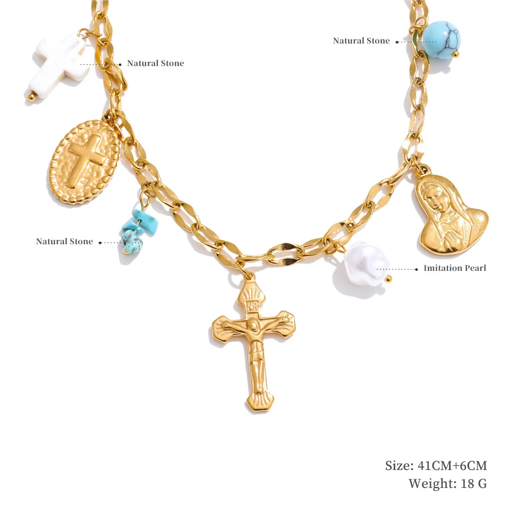 Collar Turquoise Medallion: El Amuleto del Mar Egeo