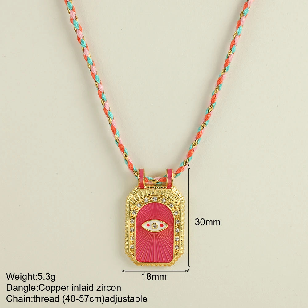 Collar "Boho Soul" – Amuleto de Verano con Cordón Tejido