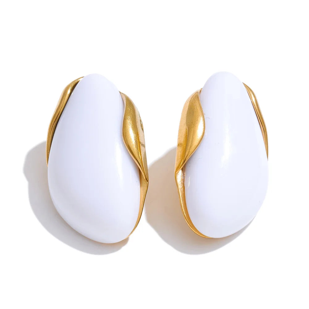 Pendientes "Duna" – Minimalismo Orgánico & Resina Esculpida