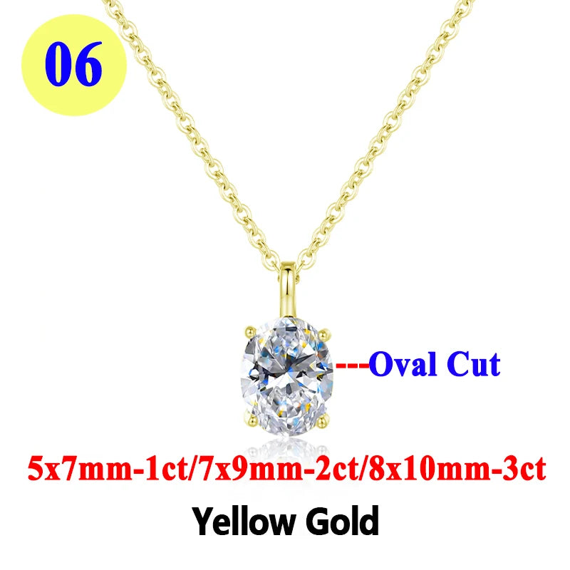 Collar "Destello Real" – Moissanita 1ct & Oro 18K (Pureza Certificada)
