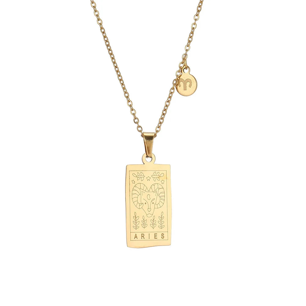 Collar Zodiac Sign: Tu Esencia en Acero