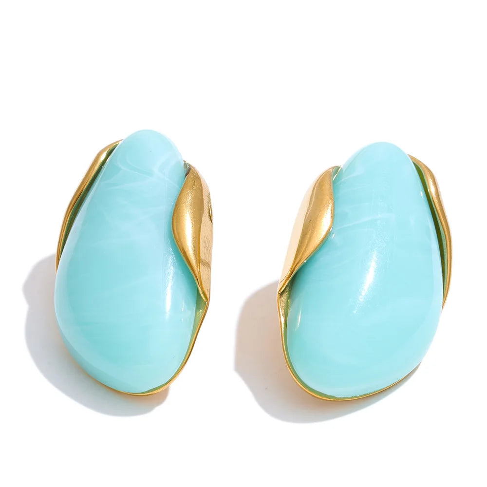 Pendientes "Duna" – Minimalismo Orgánico & Resina Esculpida