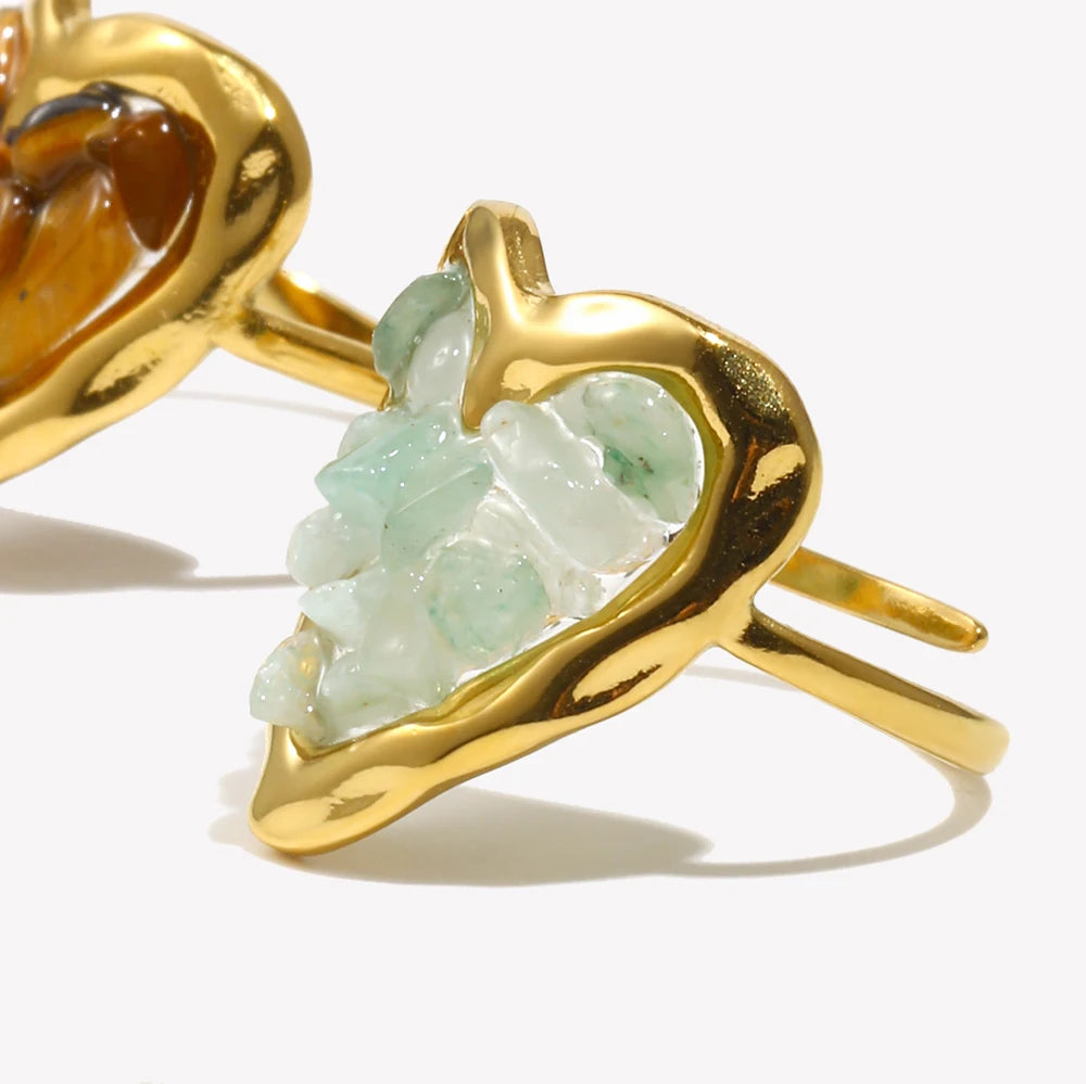 Anillo Aura Heart: La Fuerza de la Tierra