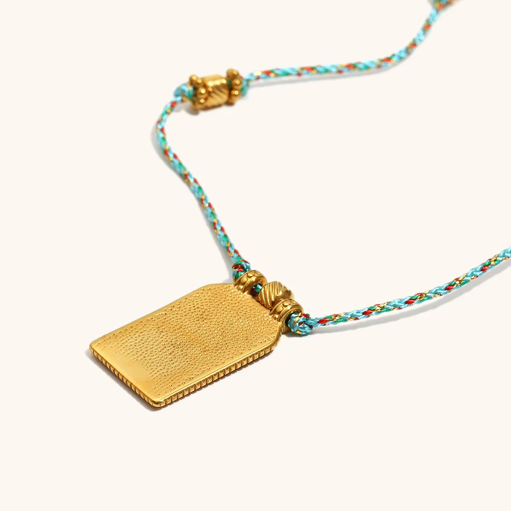 Collares "Sol de Musas" – Amuletos de Esmalte Vintage & Oro 18K