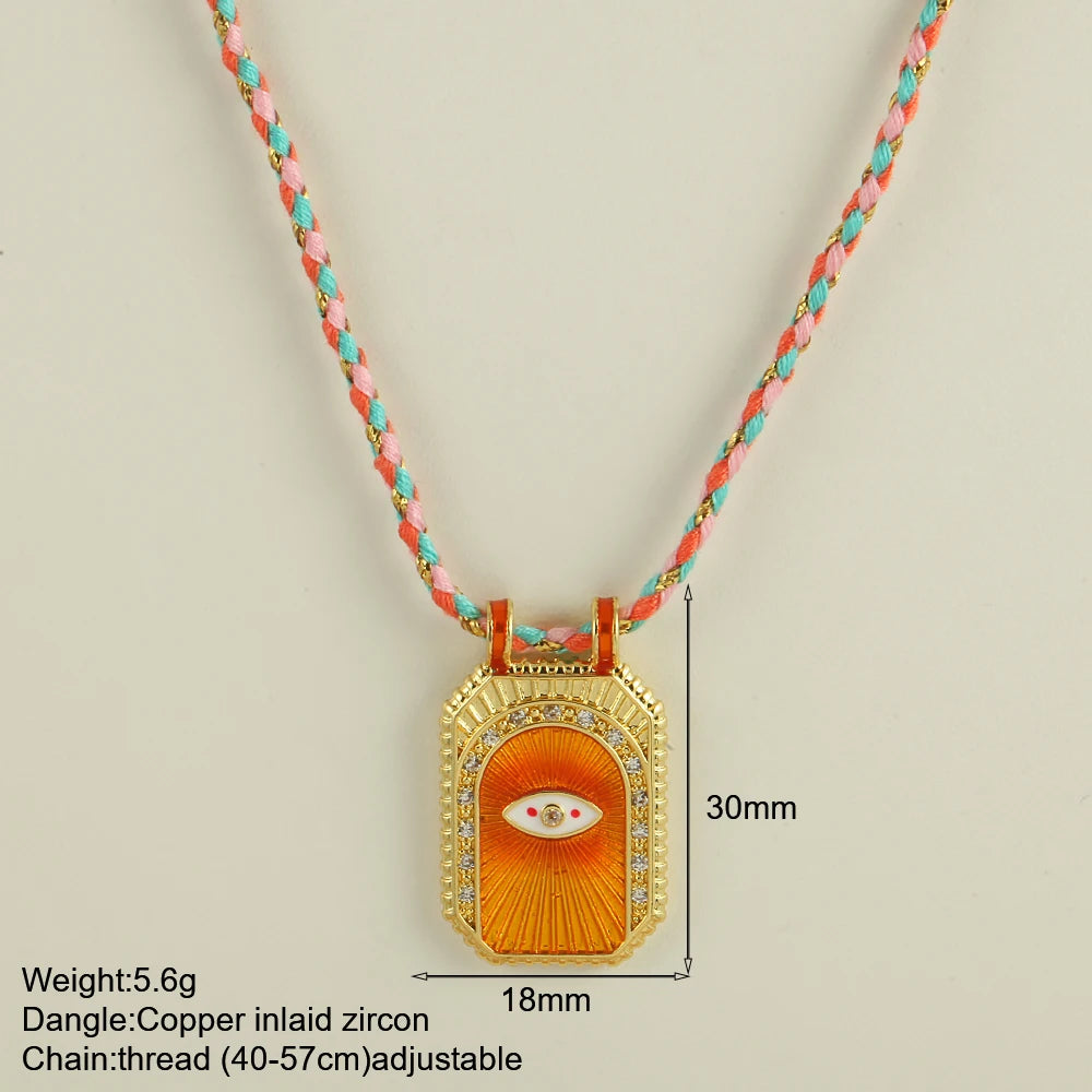 Collar "Boho Soul" – Amuleto de Verano con Cordón Tejido