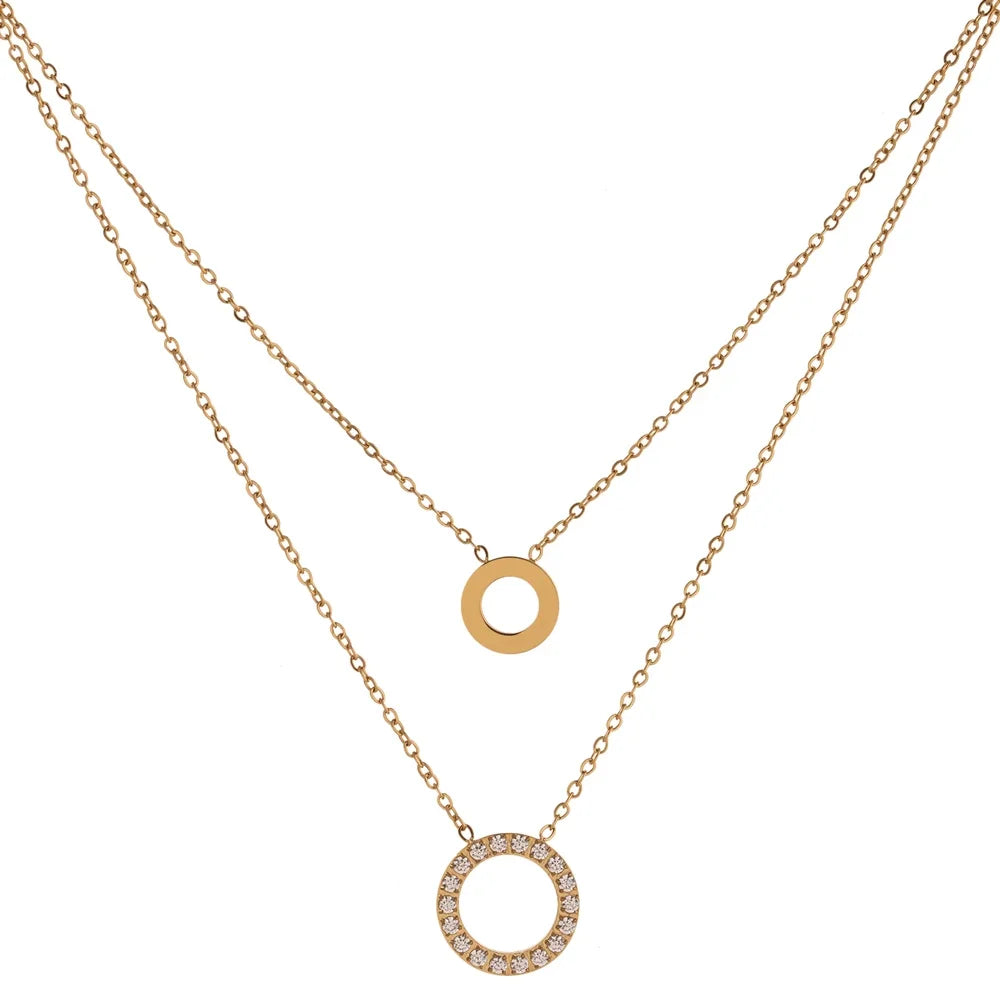 Collar Aura Layered: Doble Brillo, Doble Elegancia