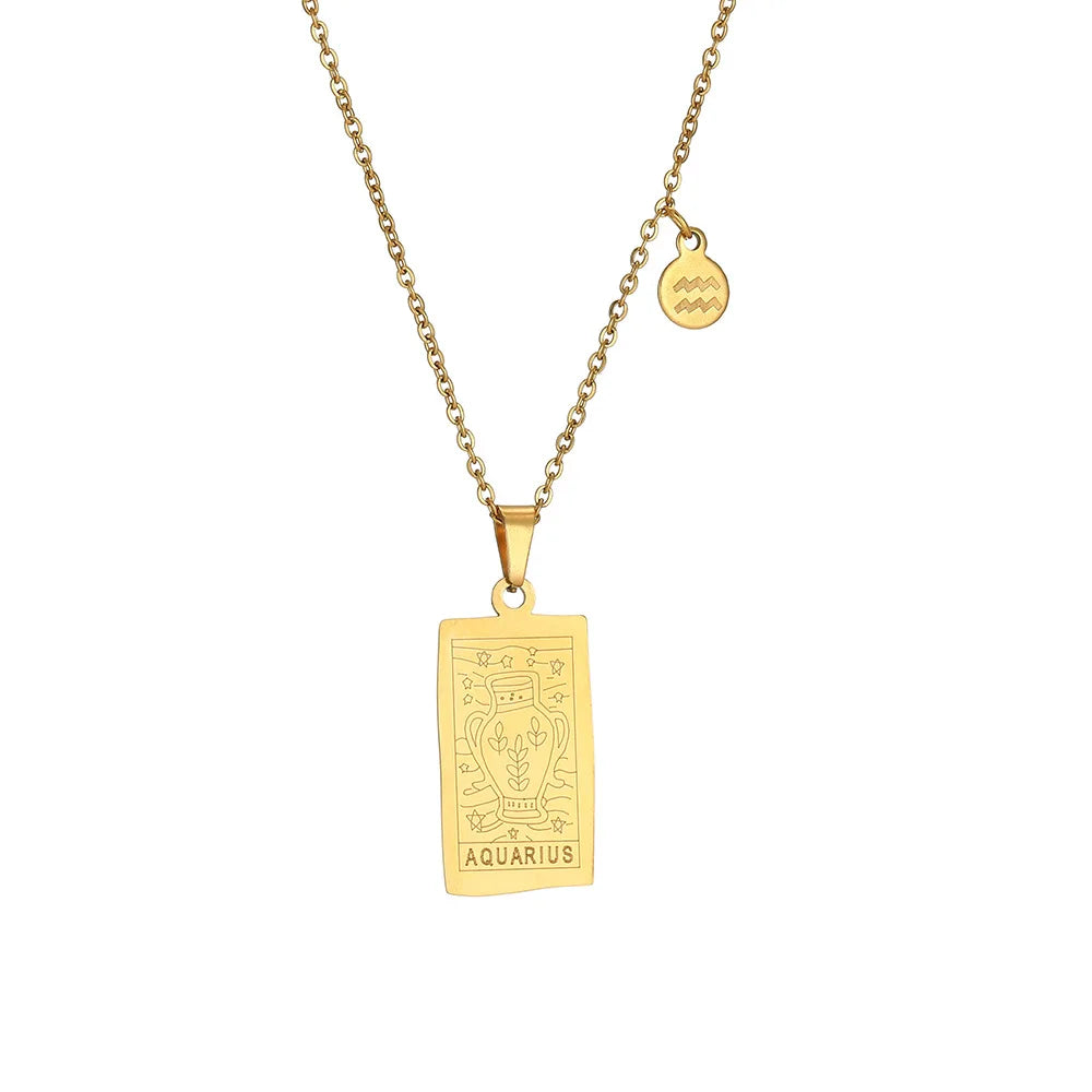 Collar Zodiac Sign: Tu Esencia en Acero