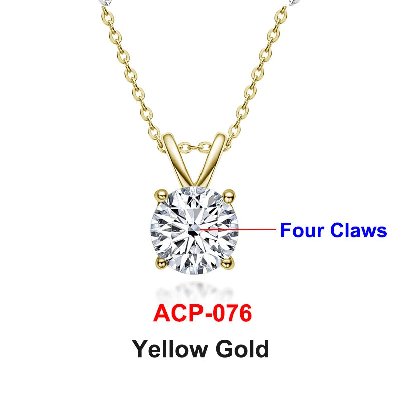 Collar "Destello Real" – Moissanita 1ct & Oro 18K (Pureza Certificada)