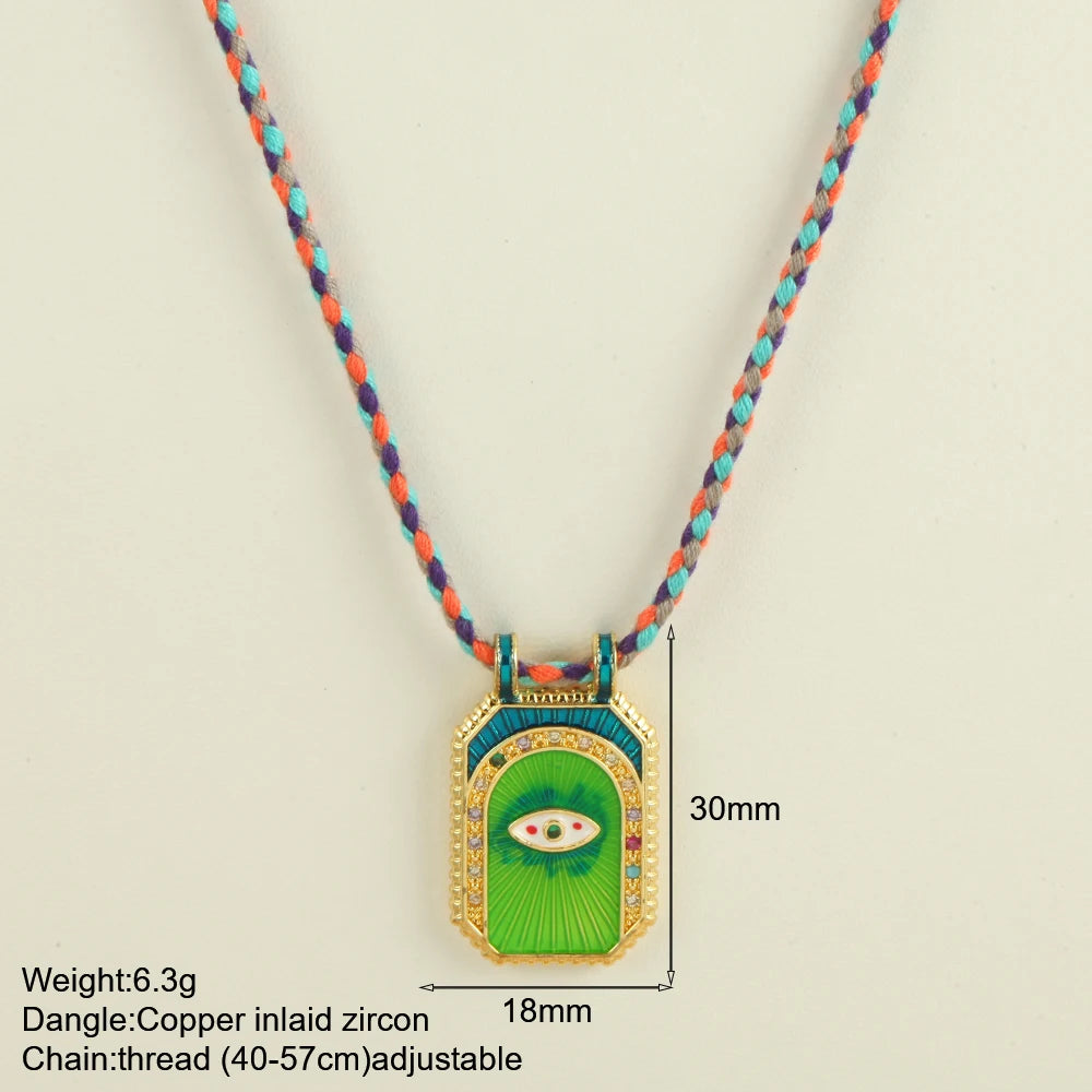 Collar "Boho Soul" – Amuleto de Verano con Cordón Tejido