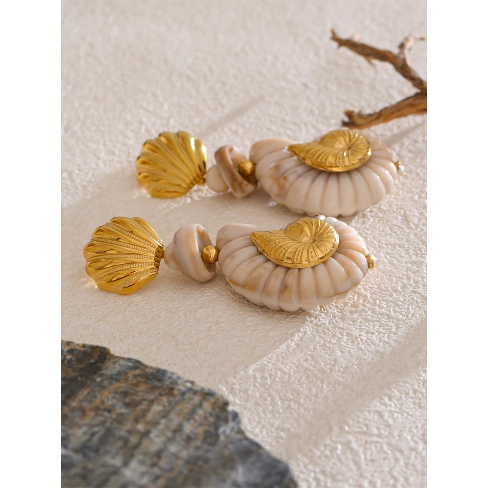 Pendientes Shell Muse: El Alma del Mediterráneo