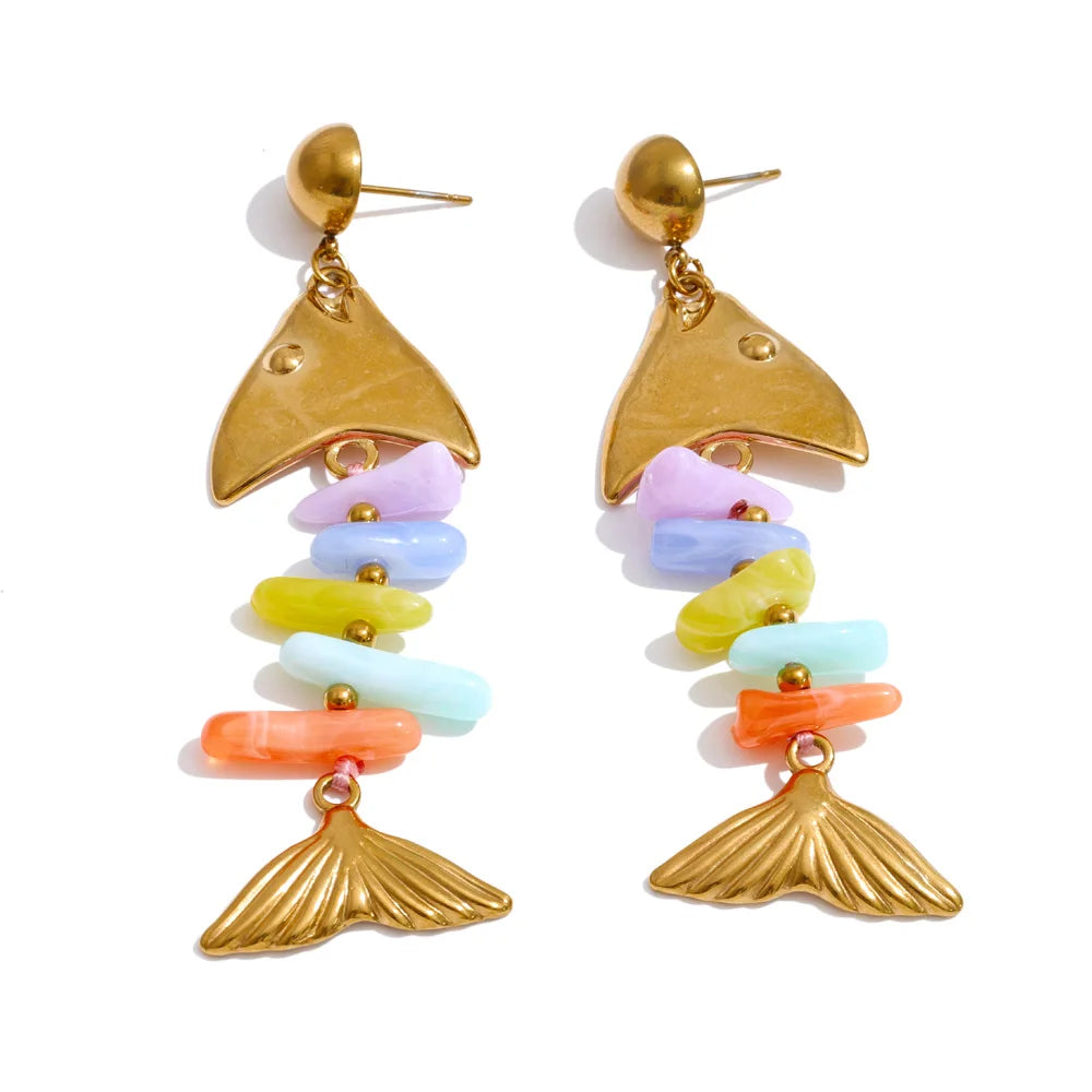 Pendientes "Sirena de Capri" – Edición Limitada Sorbet