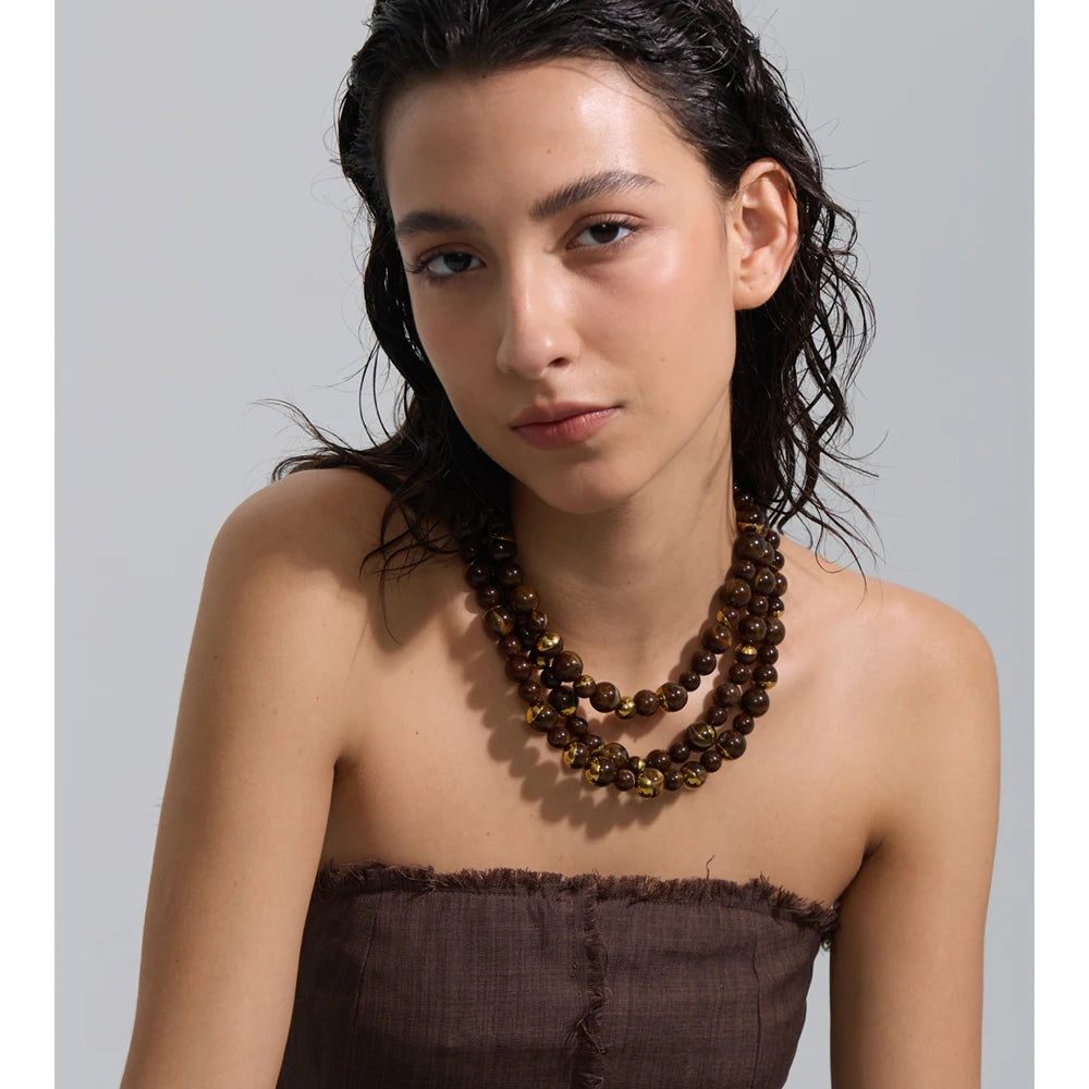 Set Pearl Cascade: Elegancia Escultural en Capas