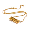 Collar Pillar Gold: Minimalismo con Carácter